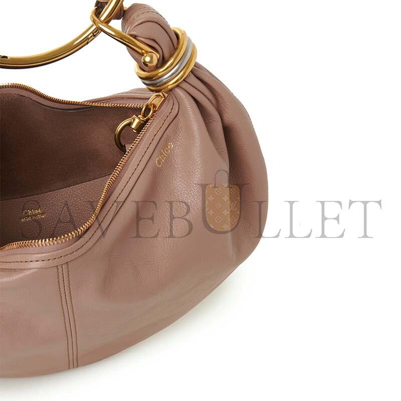 Ch10É small bracelet hobo bag in grained leather chc24as611n72527 (32*14*10cm)